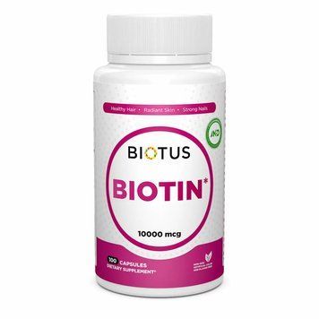 Биотин,&nbsp;Biotin,&nbsp;10000&nbsp;мкг,&nbsp;100&nbsp;капсул Biotus BIO-530302 фото