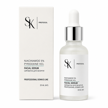 Serum with 5% Niacinamide, 30 ml, SK.PROTOCOL Professional Sonkio Line, 30 ml