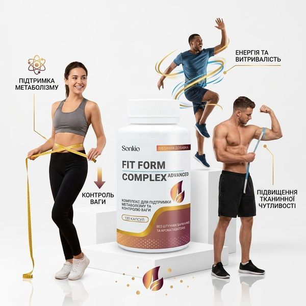 Комплекс схуднення НОВА ФОРМУЛА 5 в 1 FIT FORM ADVANCED, 120 капсул, Sonkio 414-120 фото