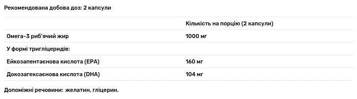 Omega-3: Рыбий жир для поддержания сердца и иммунитета, 180 капсул BIO-530036 фото