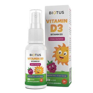 Витамин D3 спрей Biotus для детей: Поддержка костей и иммунитета BIO-532122 фото