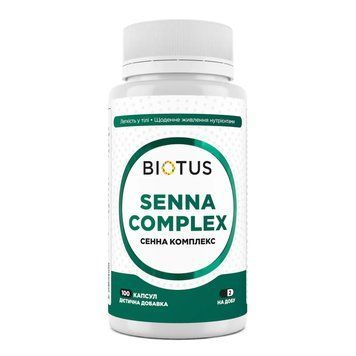 Сенна комплекс Biotus 100 капсул: м&rsquo;яке очищення та легкість BIO-533310 фото